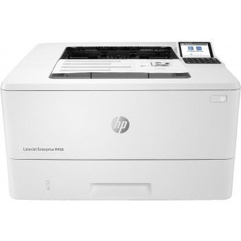 HP LaserJet Enterprise M406dn, Black and white, Printer for Business, Print, Compact Size Strong Security Two-sided printing Energy Efficient Front-facing USB printing