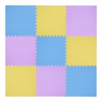 Puzzle mat multipack One Fitness MP10 yellow-blue-purple