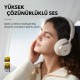 Soundcore Space One Headset Wired & Wireless Head-band Calls/Music Bluetooth Cream