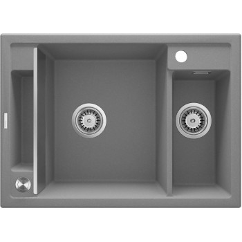 Magnetic granite sink 1.5-bowl