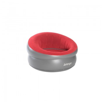VANGO INFLATABLE DONUT FLOCKED CHAIR red
