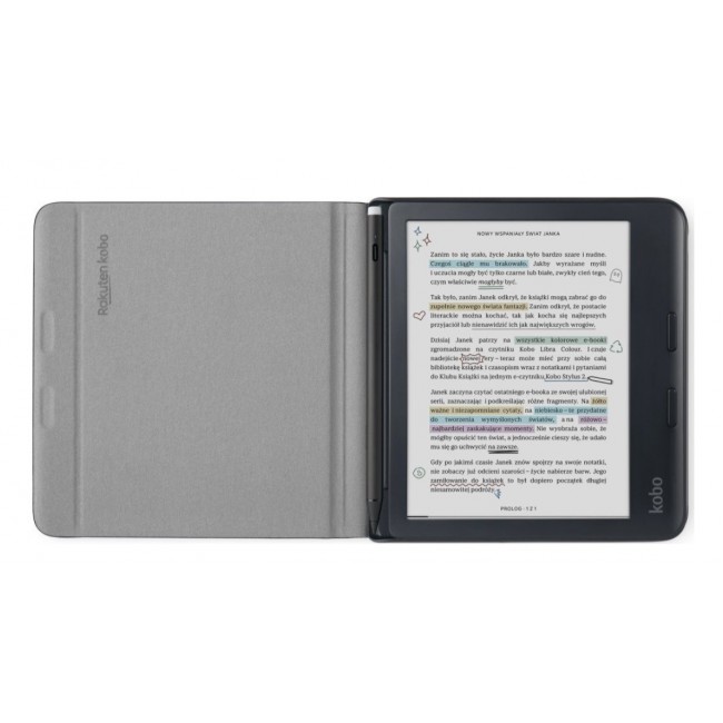 Etui Kobo Libra Colour Notebook SleepCover Case Black