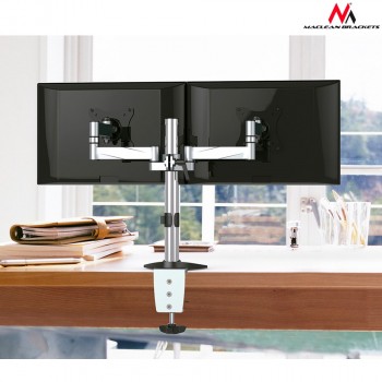 Desk holder for two LCD monitors Maclean MC-714 13-27 
