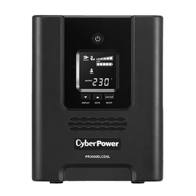 CyberPower PR3000ELCDSL uninterruptible power supply (UPS) Line-Interactive 3 kVA 2700 W 9 AC outlet(s)