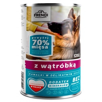 FRENDI with Liver chunks in delicate sauce - wet dog food - 1250g