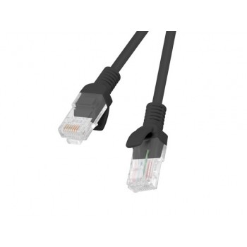 Lanberg PCU6-10CC-0100-BK networking cable Black 1 m Cat6 U/UTP (UTP)