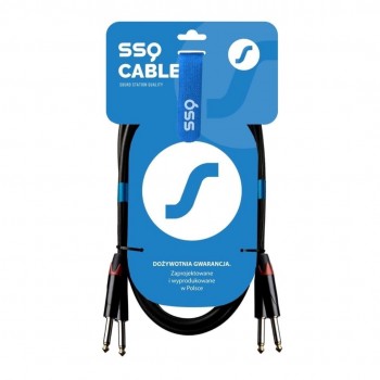 SSQ JMJM2 - Cable 2x Jack mono 6,3 mm - 2x Jack mono 6,3 mm, 2 m