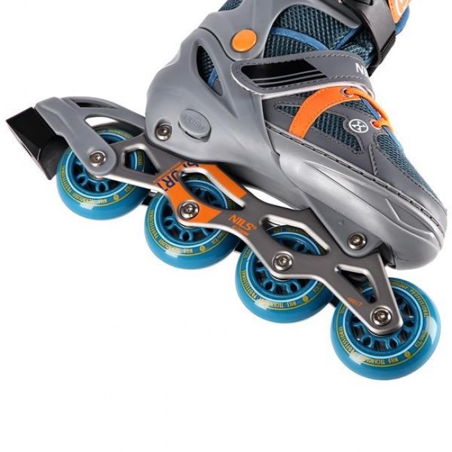 INLINE SKATES NILS EXTREME NJ1828 A GREY-ORANGE SIZE. S (31-34)