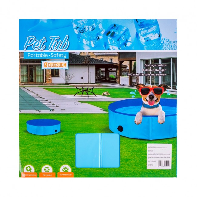 Folding dog pool - 120x30cm
