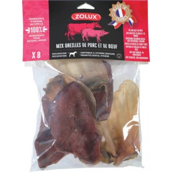 ZOLUX Beef and pork ear - chew for dog - 200g