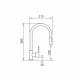 Set - Sink PYRAMIS CAMEA (79x50) 1B 1D R + Faucet IDEA Black Edition - 070168502BE - Volcano