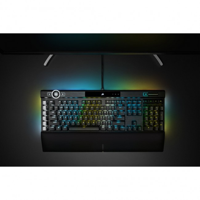 Corsair K100 RGB Gaming Keyboard, Corsair OPX, RGB LED - Black
