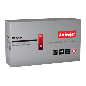 Activejet ATL-X264N Toner Cartridge (Lexmark X264H11G Replacement Cartridge Supreme 9000 pages black)