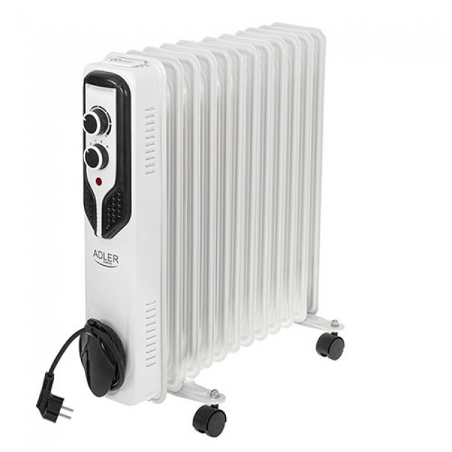 Adler | Oil-Filled Radiator | AD 7817 | Oil Filled Radiator | 2500 W | Number of power levels 3 | Suitable for rooms up to m2 | White