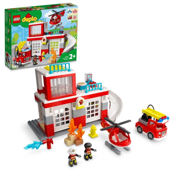 LEGO DUPLO 10970 FIRE STATION AND HELICOPTER