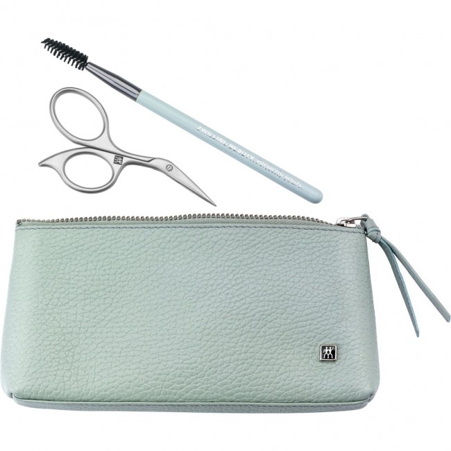 Zwilling Twinox Manicure Set mint leather case, 3 pieces - Mint