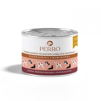 PERRO Junior Pork with carrot - wet dog food - 410g