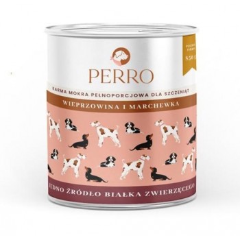 PERRO Junior Pork with carrot - wet dog food - 850g