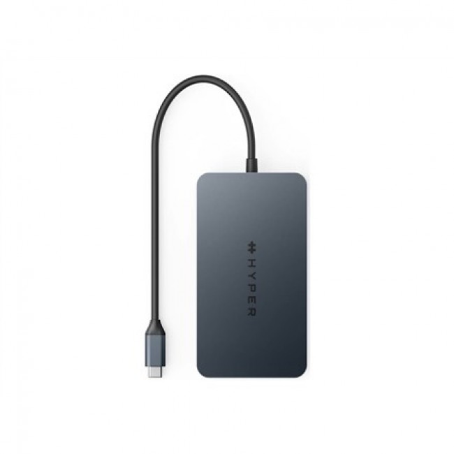 HyperDrive Dual HDMI 10-in1 Travel Dock for M1 MacBook | Ethernet LAN (RJ-45) ports 1 | HDMI ports quantity 2
