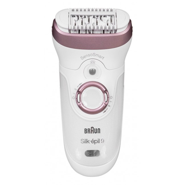 Braun Silk- pil 9 9-870 epilator 40 tweezers Pink, White