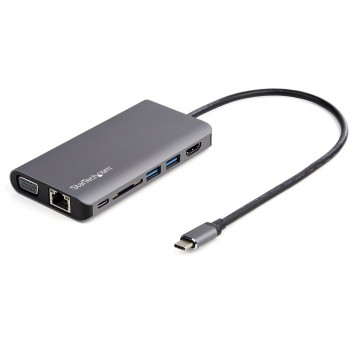 USB-C MULTIPORT ADAPTER / DOCK/HDMI/VGA - SD READER-30CM CABLE