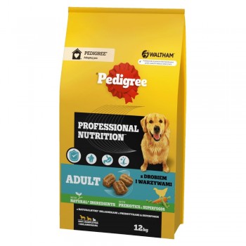 PEDIGREE Professional Nutrition Adult with poultry and vegetables, medium and large breeds - dry dog food - 12kg