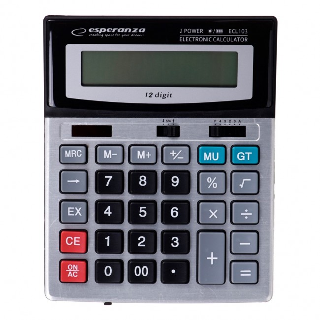 Esperanza ECL103 calculator Desktop Basic Black, Gray