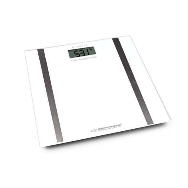 Esperanza Samba Rectangle White Electronic personal scale