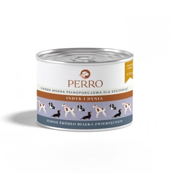 PERRO Junior Turkey and pumpkin - wet dog food - 410g