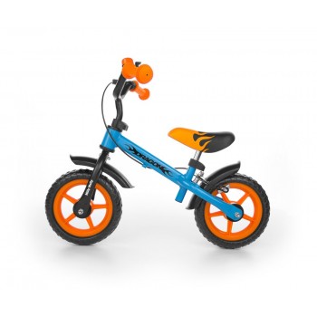 Milly Mally Dragon Z Hamulcem bicycle City Steel Black,Blue,Orange Child unisex