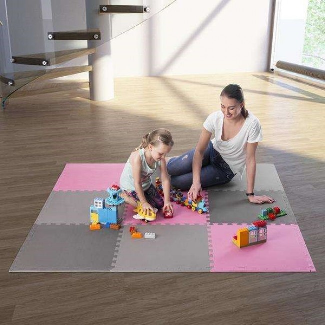 Puzzle mat multipack One Fitness MP10 pink-grey