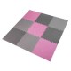 Puzzle mat multipack One Fitness MP10 pink-grey