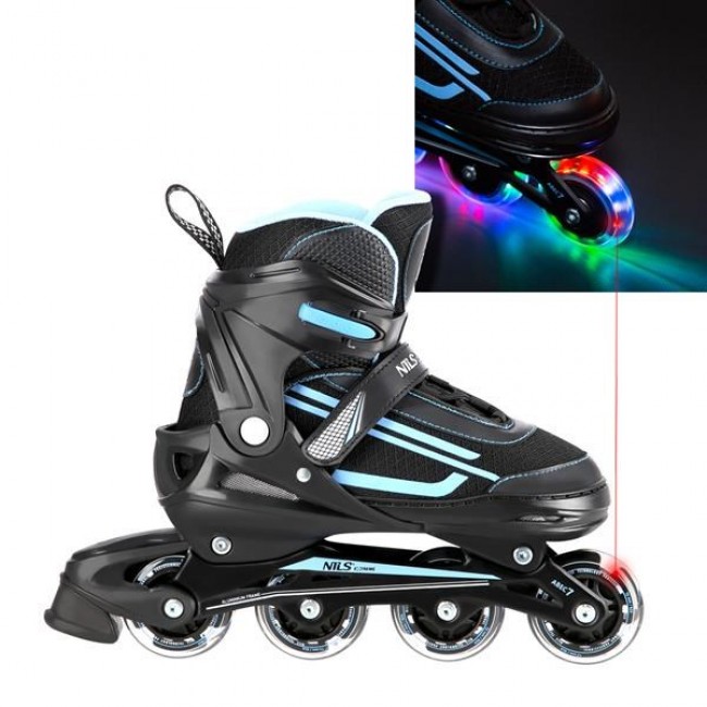 NILS INLINE SKATES NJ19803A LED Heavenly SIZE. L (39-42)