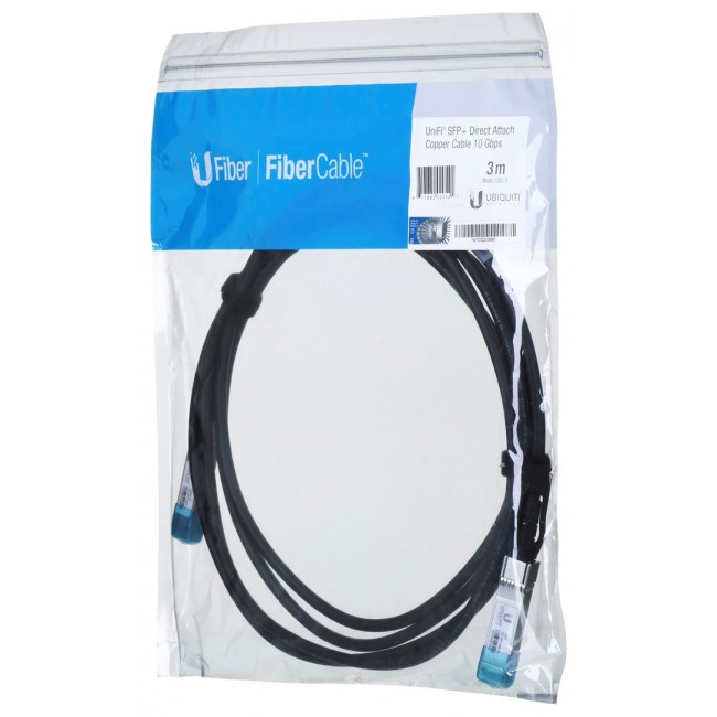 Ubiquiti UniFi Direct Attach 3m fibre optic cable Black