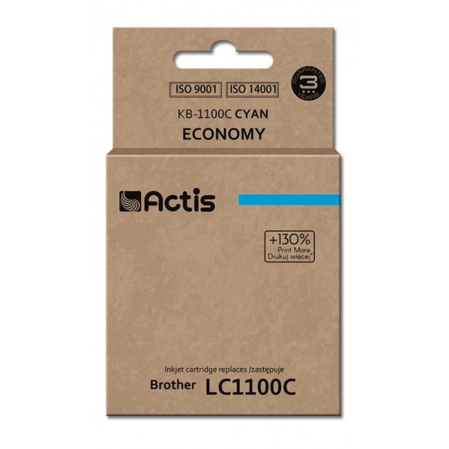 Actis KB-1100C ink (replacement for Brother LC1100C/LC980C Standard 19 ml cyan)