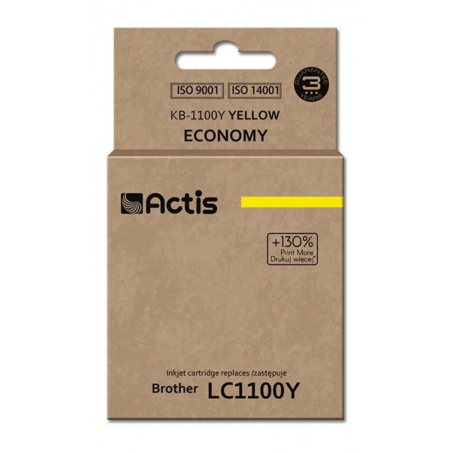 Actis KB-1100Y Ink Cartridge (replacement for Brother LC1100Y/980Y Standard 19 ml yellow)