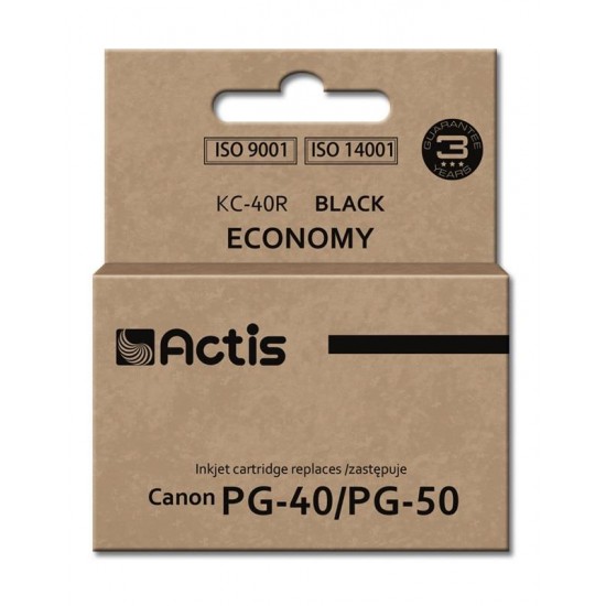 Actis KC-40R black ink cartridge for Canon (PG-40 / PG-50 replacement)