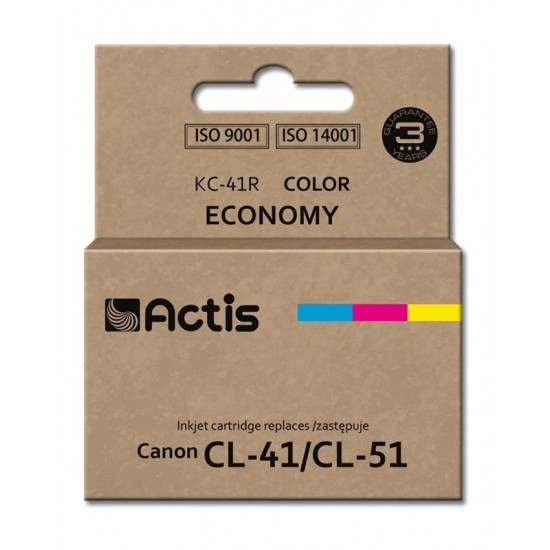 Actis KC-41R ink for Canon printer Canon CL-41/CL-51 replacement Standard 18 ml color