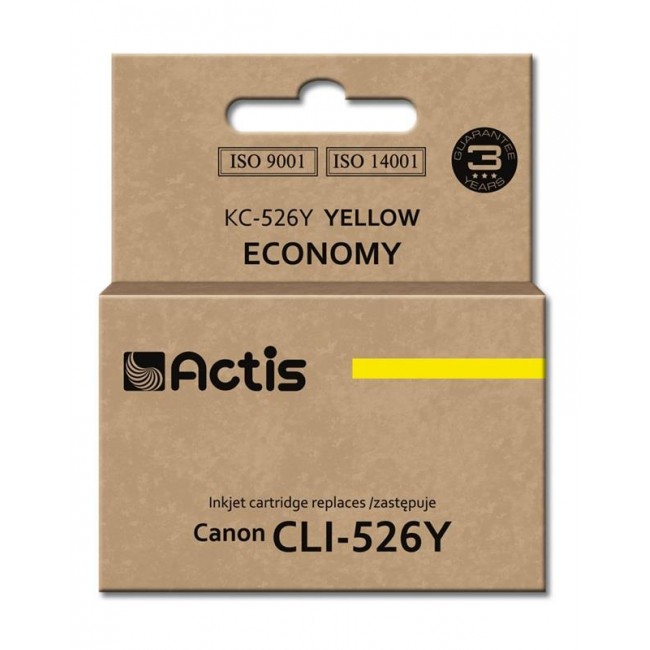 Actis KC-526Y Ink Cartridge (replacement for Canon CLI-526Y Standard 10 ml yellow)