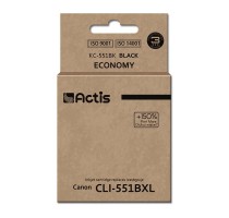 Actis KC-551Bk ink for Canon printer Canon CLI-551Bk replacement Standard 12 ml black (with chip)
