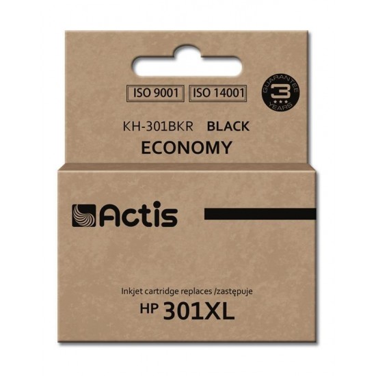 Actis KH-301BKR black ink cartridge for HP (HP 301XL CH563EE replacement)