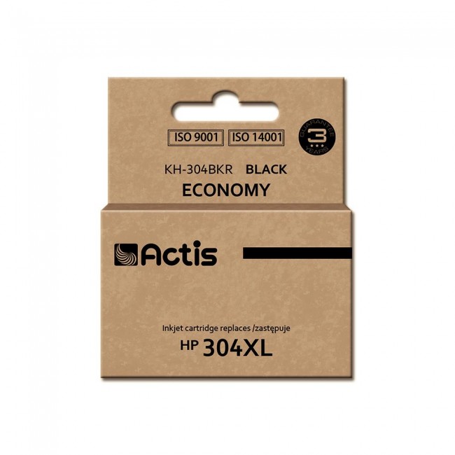 Actis KH-304BKR ink (replacement for HP 304XL N9K08AE Premium 15 ml black)