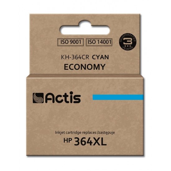 Actis KH-364CR cyan ink cartridge for HP (HP 364XL CB323EE replacement)