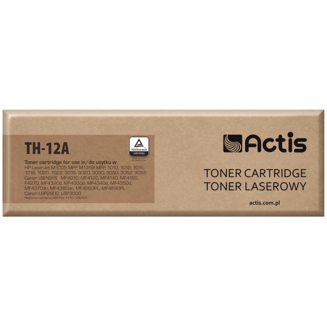 Actis TH-12A toner (replacement for HP 12A Q2612A, Canon FX-10, Canon CRG-703 Standard, 2000 pages black)