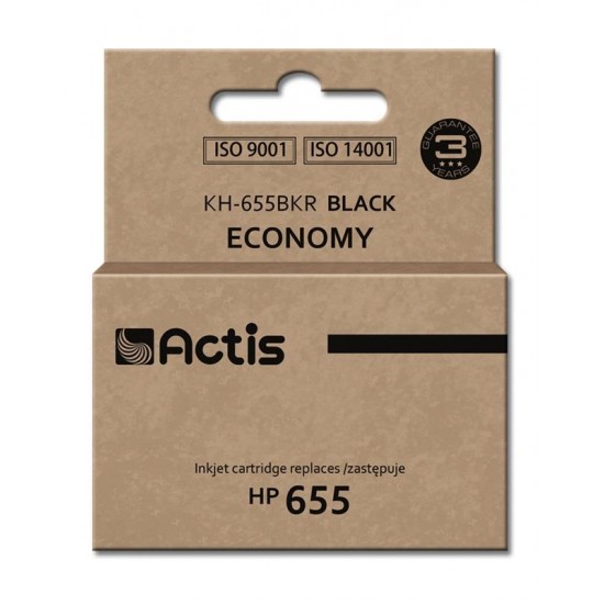 Actis black ink cartridge for HP (HP 655 CZ109AE replacement)