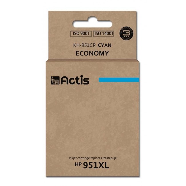 Actis KH-951CR ink (replacement for HP 951XL CN046AE Standard 25 ml cyan)