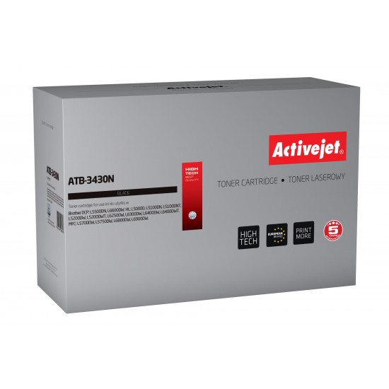 Activejet ATB-3430N toner for Brother printer Brother TN-3430 replacement Supreme 3000 pages black
