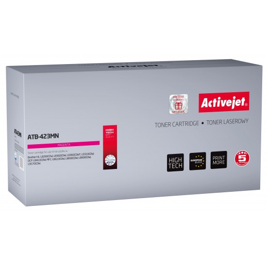 Activejet ATB-423MN toner for Brother printer Brother TN-423M replacement Supreme 4000 pages magenta