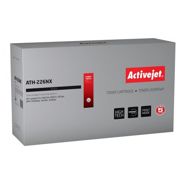Activejet ATH-226NX toner for HP printer HP 226X CF226X replacement Supreme 9000 pages black