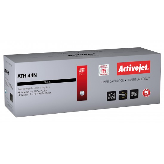 Activejet ATH-44N toner for HP printer HP 44A CF244A replacement Supreme 1000 pages black